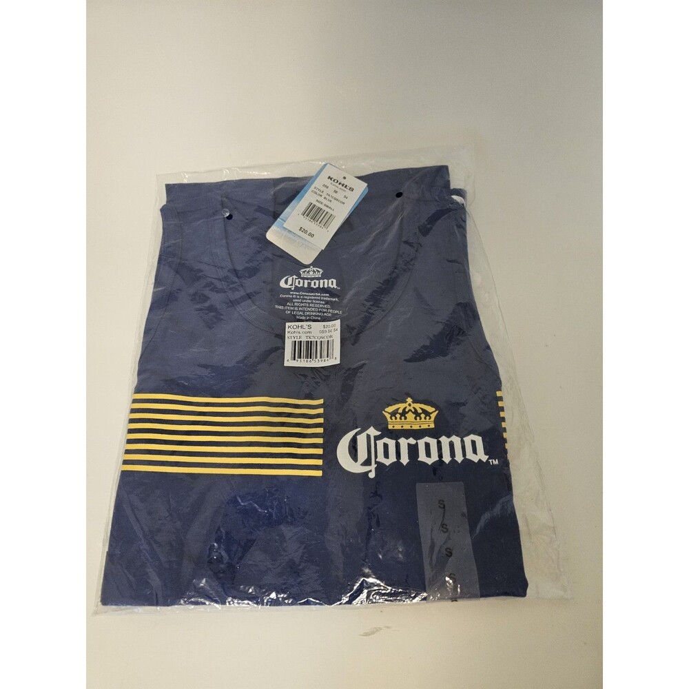 CORONA BEER Mexico Mexican Beers Men's S Sleeveless TShirt Shirt NEW WITH TAGS